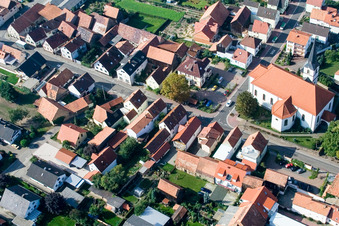 Photographie aérienne de Saint-Wendelin à Hatzenbühl dans le département Rhénanie-Palatinat, Allemagne