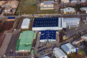 Vue aérienne de Frey Kitchen Center Interior Design GmbH à le quartier Minderslachen in Kandel dans le département Rhénanie-Palatinat, Allemagne