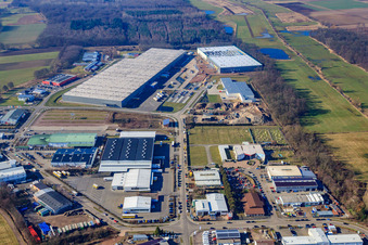 Photographie aérienne de Horstring à le quartier Minderslachen in Kandel dans le département Rhénanie-Palatinat, Allemagne