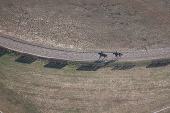 Hippodrome de la Hardt à le quartier Altenstadt in Wissembourg dans le département Bas Rhin, France hors des airs
