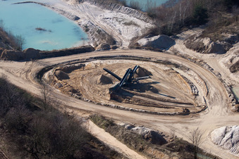 Vue aérienne de Riedseltz dans le département Bas Rhin, France