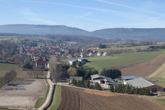 Bremmelbach dans le département Bas Rhin, France d'en haut