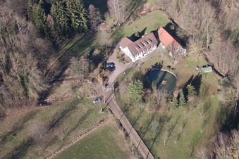Enregistrement par drone de Memmelshoffen dans le département Bas Rhin, France