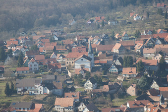 Photographie aérienne de Lampertsloch dans le département Bas Rhin, France