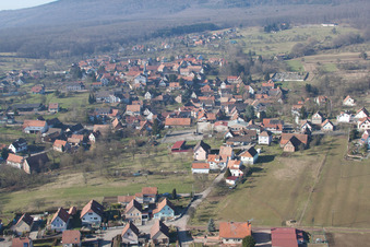 Lampertsloch dans le département Bas Rhin, France d'en haut