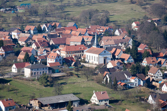 Lampertsloch dans le département Bas Rhin, France vue d'en haut