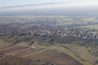Vue aérienne de Surbourg dans le département Bas Rhin, France