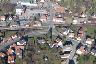 Enregistrement par drone de Soultz-sous-Forêts dans le département Bas Rhin, France