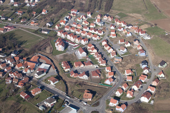 Image drone de Soultz-sous-Forêts dans le département Bas Rhin, France