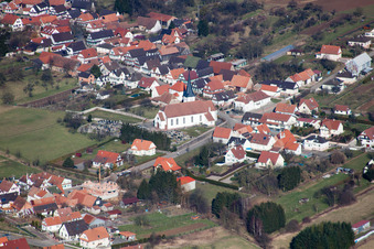 Photographie aérienne de Seebach dans le département Bas Rhin, France
