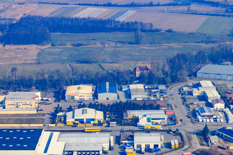 Vue oblique de Horstring à le quartier Minderslachen in Kandel dans le département Rhénanie-Palatinat, Allemagne
