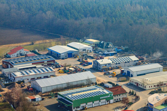 Vue aérienne de À Gäxwald à Herxheim bei Landau dans le département Rhénanie-Palatinat, Allemagne