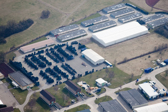 Vue oblique de Ancienne caserne de Salm à Philippsburg dans le département Bade-Wurtemberg, Allemagne