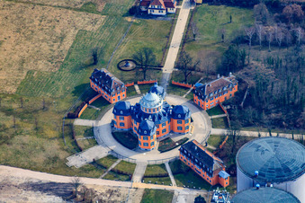 Ermitage Waghäusel à Waghäusel dans le département Bade-Wurtemberg, Allemagne vue du ciel