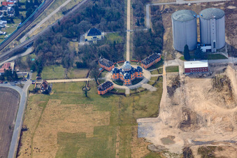 Enregistrement par drone de Ermitage Waghäusel à Waghäusel dans le département Bade-Wurtemberg, Allemagne