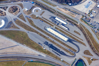 Photographie aérienne de Hockenheimring Bade-Wurtemberg Motodrom à Hockenheim dans le département Bade-Wurtemberg, Allemagne