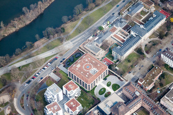 Vue aérienne de Éthianum à le quartier Bergheim in Heidelberg dans le département Bade-Wurtemberg, Allemagne