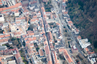 Vue aérienne de Usine Friedrich Ebert à le quartier Voraltstadt in Heidelberg dans le département Bade-Wurtemberg, Allemagne