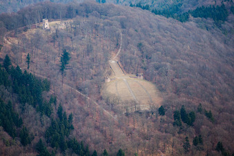 Vue aérienne de Thingstätte à le quartier Handschuhsheim in Heidelberg dans le département Bade-Wurtemberg, Allemagne