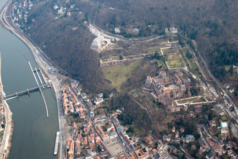 Vue oblique de Verrouillage à le quartier Kernaltstadt in Heidelberg dans le département Bade-Wurtemberg, Allemagne