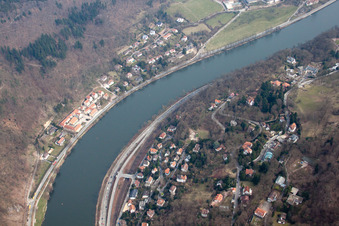 Vue aérienne de Institut SAS à le quartier Ziegelhausen in Heidelberg dans le département Bade-Wurtemberg, Allemagne