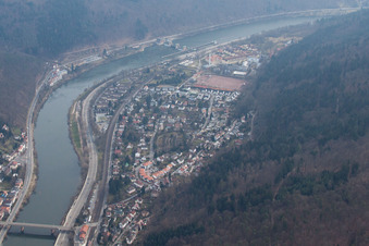 Vue aérienne de Quartier Schlierbach in Heidelberg dans le département Bade-Wurtemberg, Allemagne