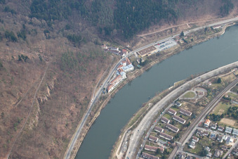 Vue aérienne de Quartier Ziegelhausen in Heidelberg dans le département Bade-Wurtemberg, Allemagne