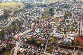 Photographie aérienne de Mosbach dans le département Bade-Wurtemberg, Allemagne