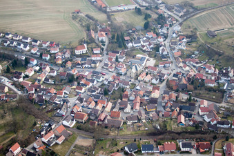 Quartier Obergimpern in Bad Rappenau dans le département Bade-Wurtemberg, Allemagne d'en haut