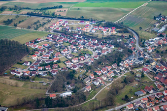 Vue aérienne de Quartier Richen in Eppingen dans le département Bade-Wurtemberg, Allemagne