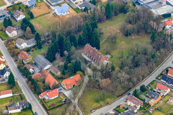 Vue aérienne de Amalienhof à Sulzfeld dans le département Bade-Wurtemberg, Allemagne