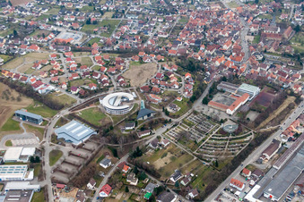 Photographie aérienne de Lycée Léopold Feigenbutz à le quartier Unterderdingen in Oberderdingen dans le département Bade-Wurtemberg, Allemagne