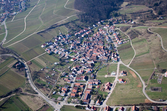 Vue aérienne de Quartier Gleishorbach in Gleiszellen-Gleishorbach dans le département Rhénanie-Palatinat, Allemagne