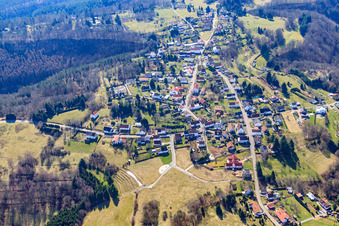 Vue oblique de Hilst dans le département Rhénanie-Palatinat, Allemagne