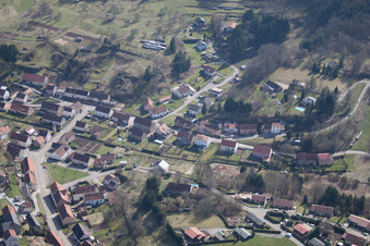Schorbach dans le département Moselle, France depuis l'avion