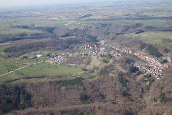 Hottviller dans le département Moselle, France vue d'en haut