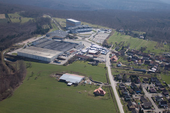 Petersbach dans le département Bas Rhin, France d'en haut