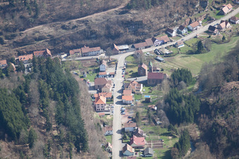 Photographie aérienne de Graufthal à Eschbourg dans le département Bas Rhin, France