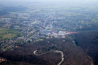 Vue oblique de Ottersthal dans le département Bas Rhin, France