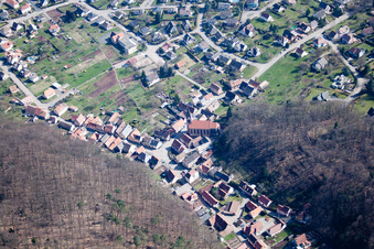 Ottersthal dans le département Bas Rhin, France d'en haut
