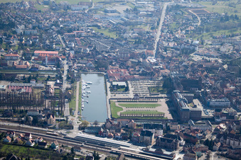 Vue d'oiseau de Saverne dans le département Bas Rhin, France