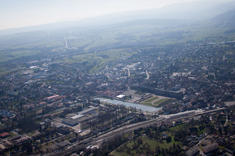 Enregistrement par drone de Saverne dans le département Bas Rhin, France