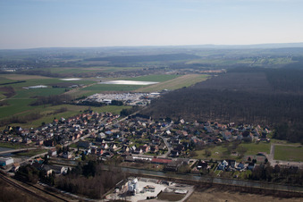 Steinbourg dans le département Bas Rhin, France hors des airs