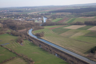 Steinbourg dans le département Bas Rhin, France vue du ciel