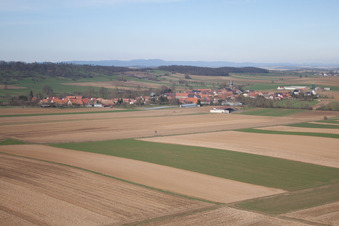 Geiswiller dans le département Bas Rhin, France d'en haut