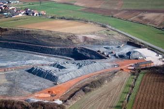 Issenhausen dans le département Bas Rhin, France d'en haut