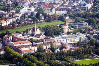 Vue aérienne de Brasserie C. Franz à Rastatt dans le département Bade-Wurtemberg, Allemagne