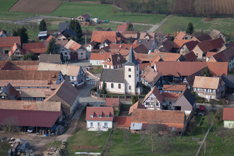 Buswiller dans le département Bas Rhin, France d'en haut