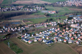 Image drone de Val de Moder dans le département Bas Rhin, France