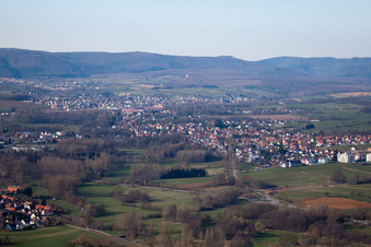 Uttenhoffen dans le département Bas Rhin, France d'un drone